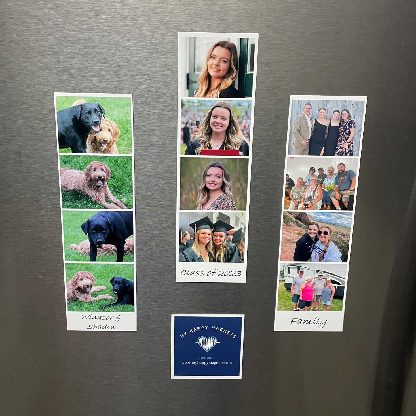 Photo Booth Style Photo Magnets