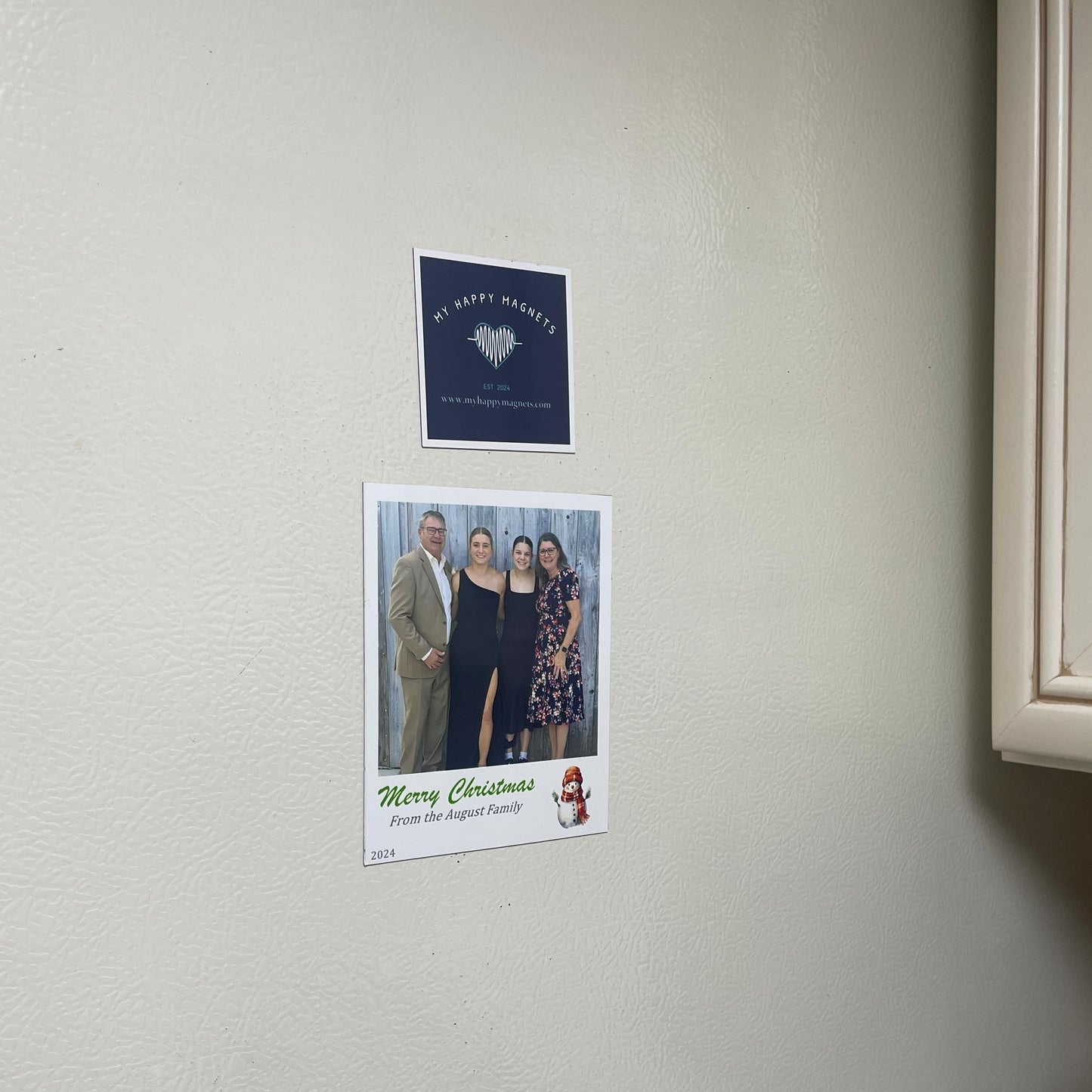 Christmas Card Photo Magnets